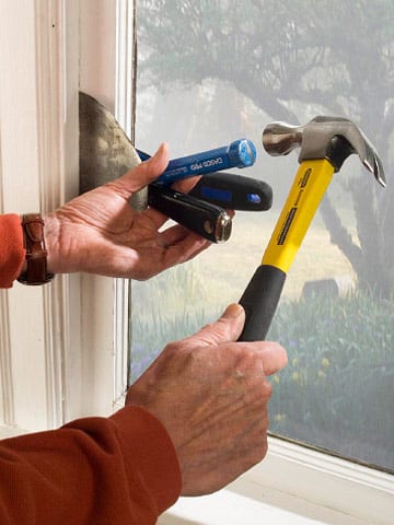 Window Installation Process - Removing the sash